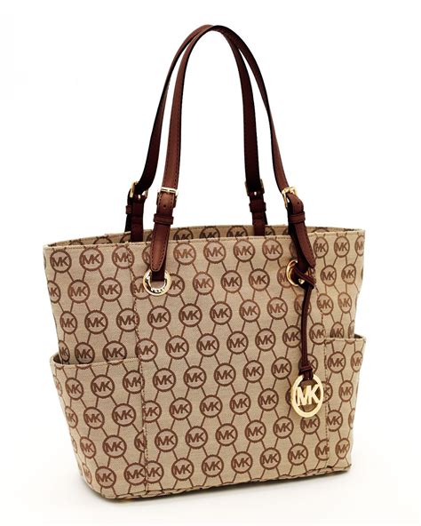 michael kors signature tote outfit|michael kors large monogram tote.